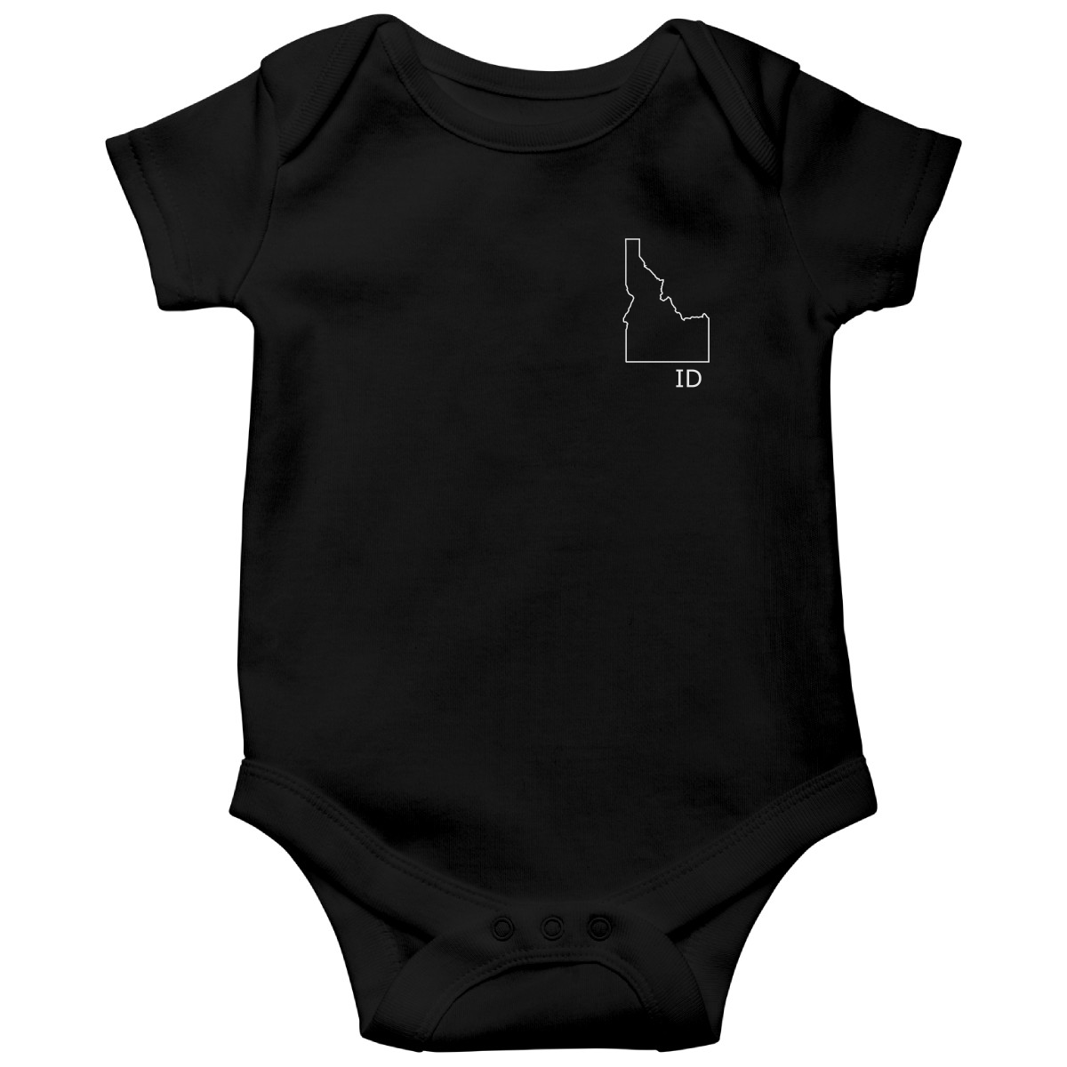 Idaho Baby Bodysuit | Black