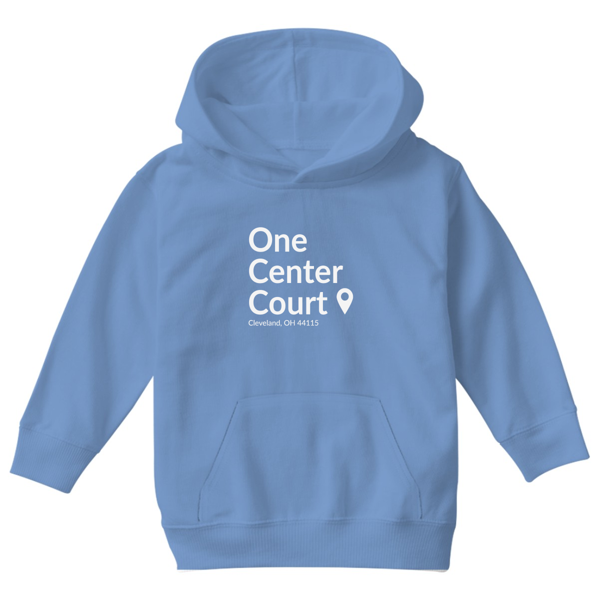 Cleveland Basketball Stadium Kids Hoodie | Blue