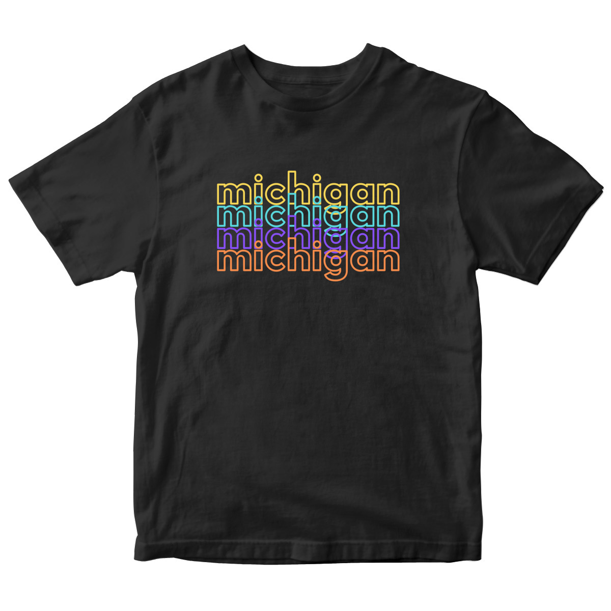 Michigan Kids T-shirt | Black