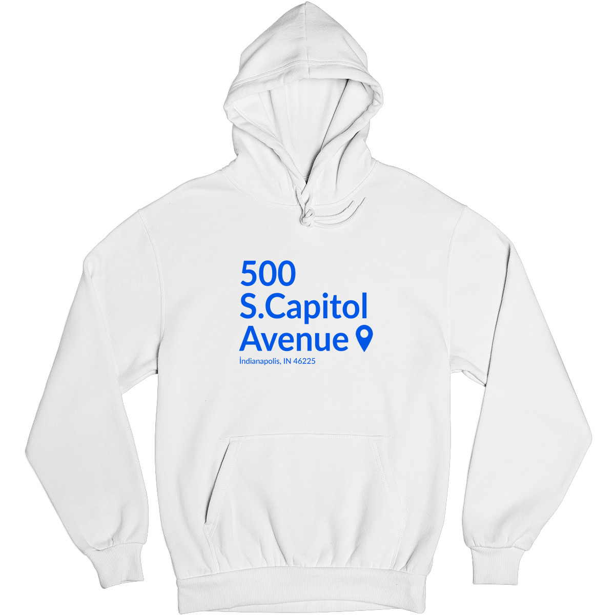 Indianapolis Football Stadium Unisex Hoodie | White