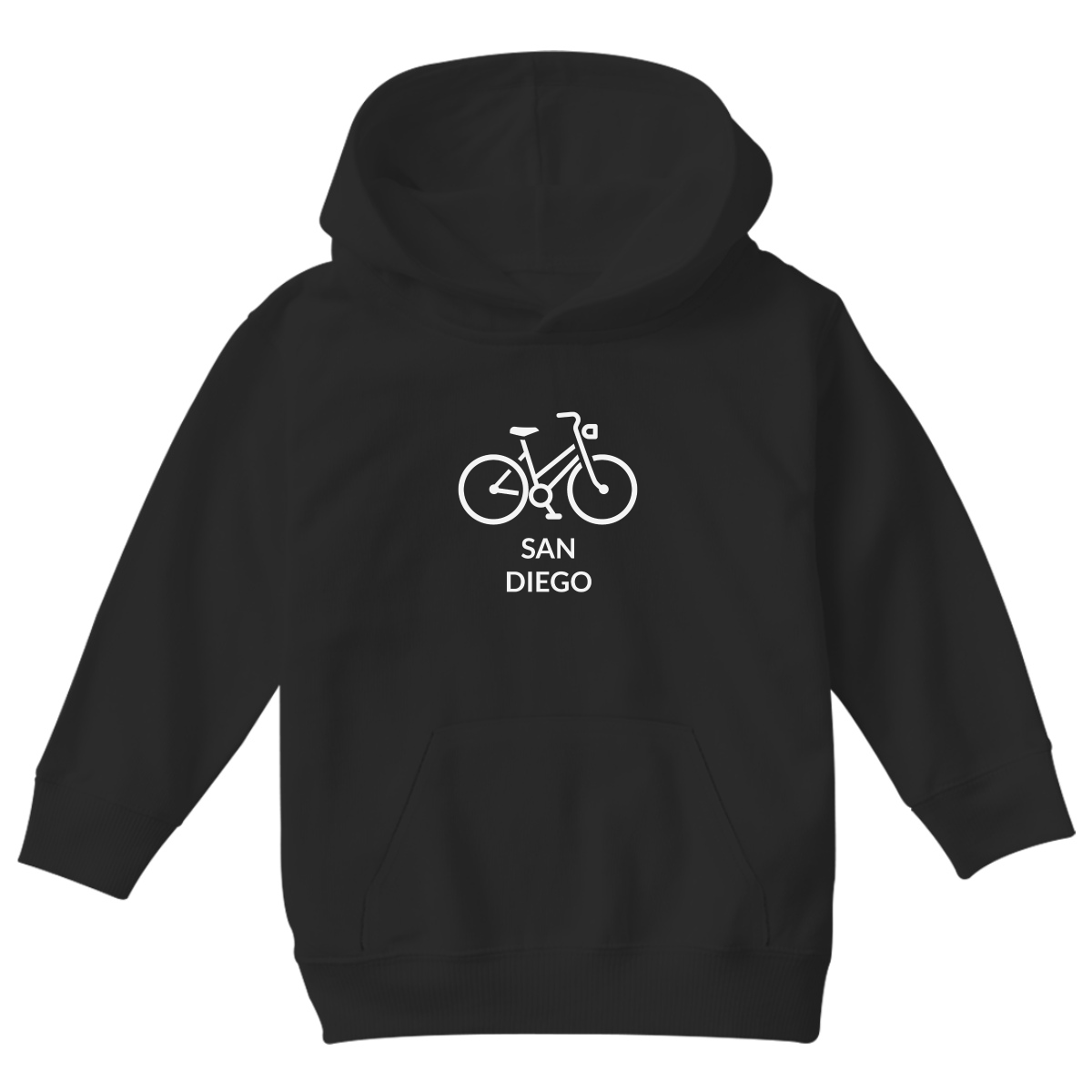 Bike San Diego Represent Kids Hoodie | Black