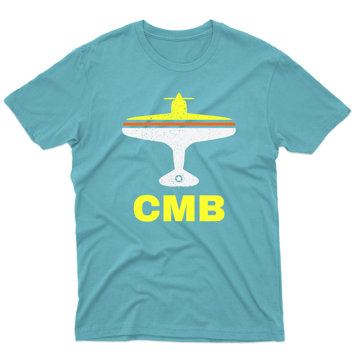 Fly Colombo CMB Airport Men's T-shirt | Turquoise