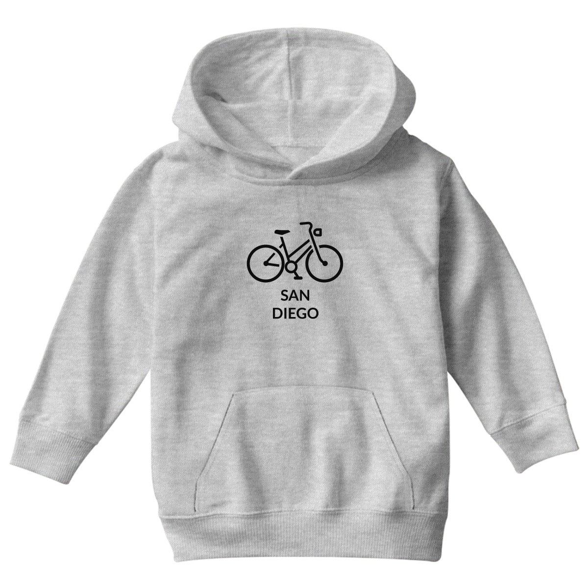 Bike San Diego Represent Kids Hoodie | Gray