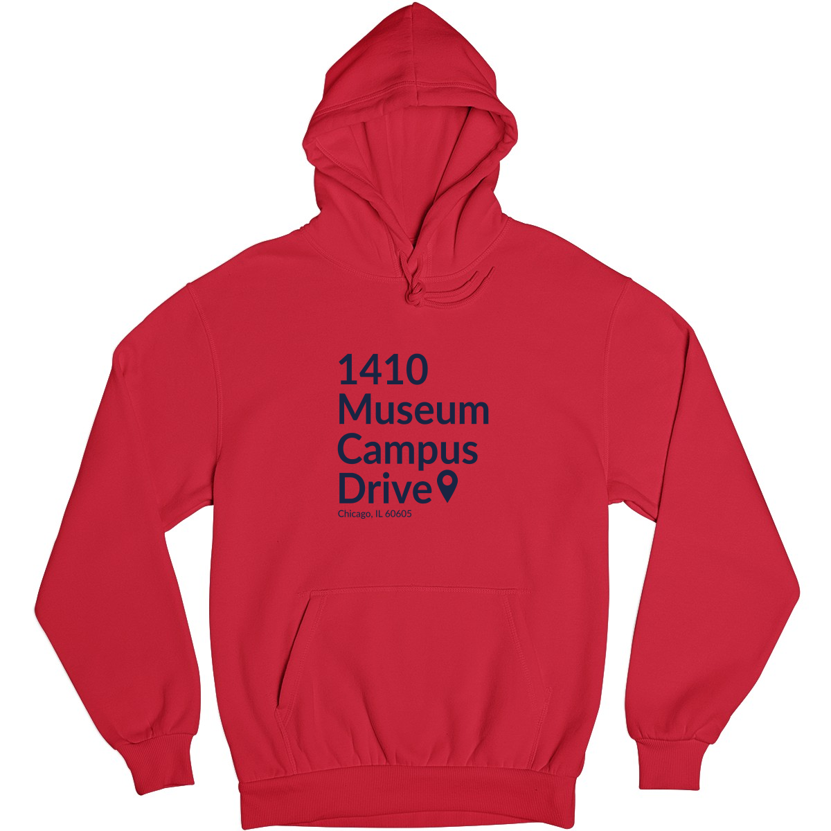 Chicago Football Stadium Unisex Hoodie | Red