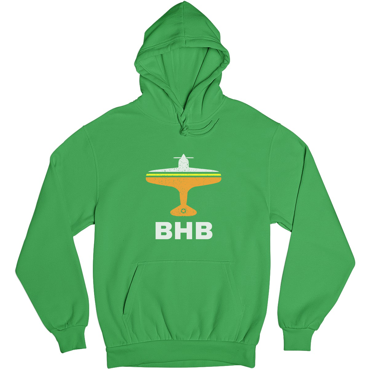 Fly Bar Harbor BHB Airport Unisex Hoodie | Green