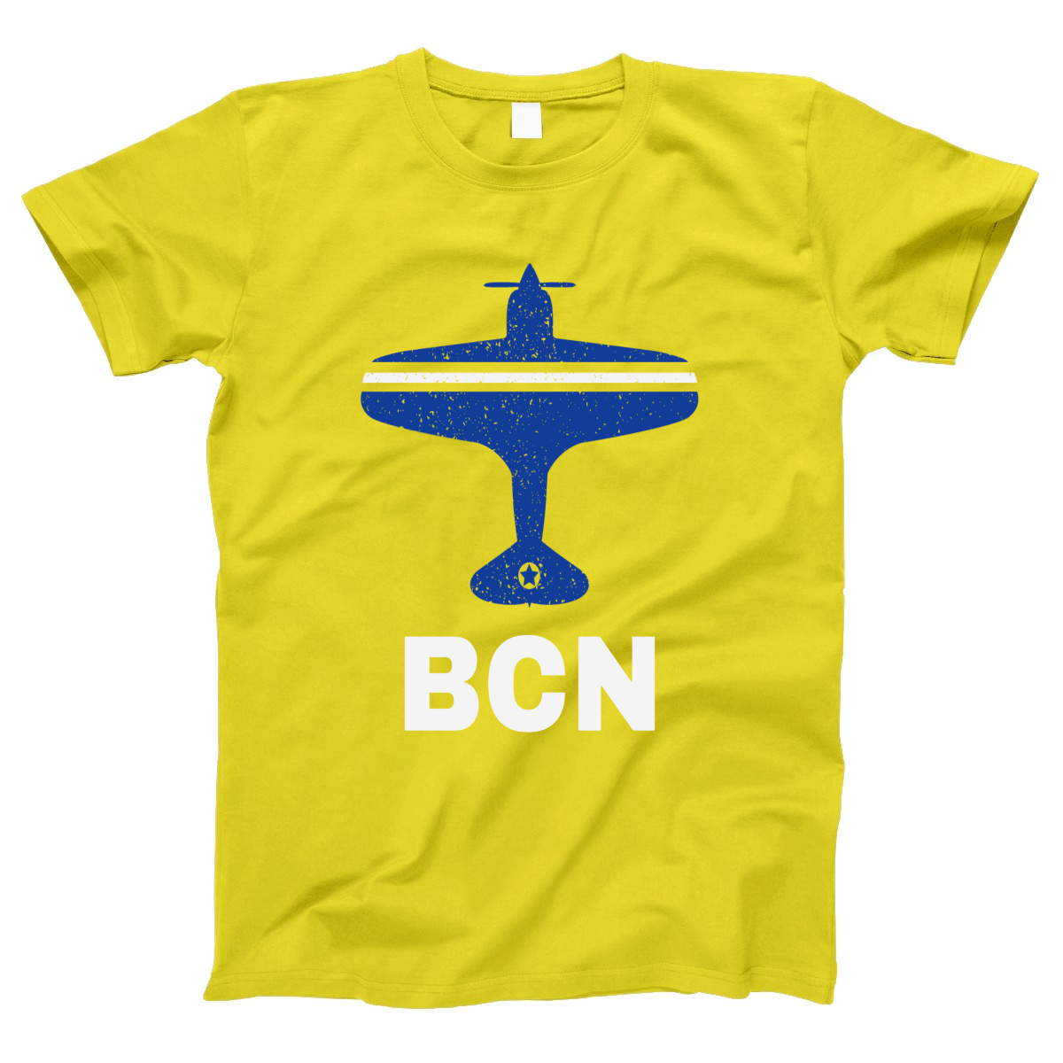 Fly Barcelona BCN Airport Women's T-shirt | Yellow