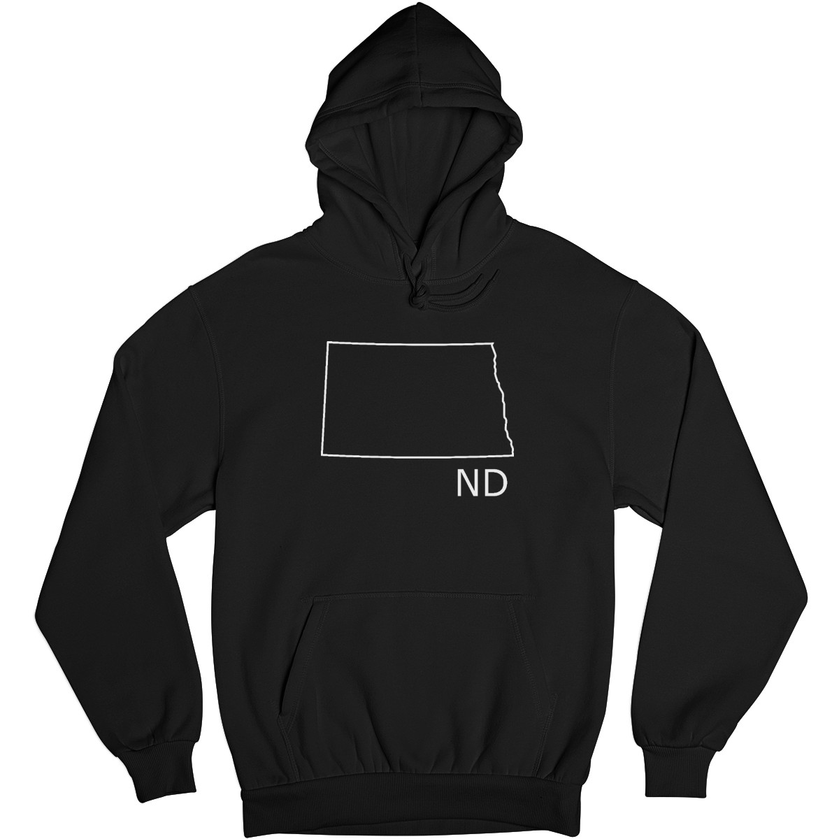 North Dakota Unisex Hoodie | Black