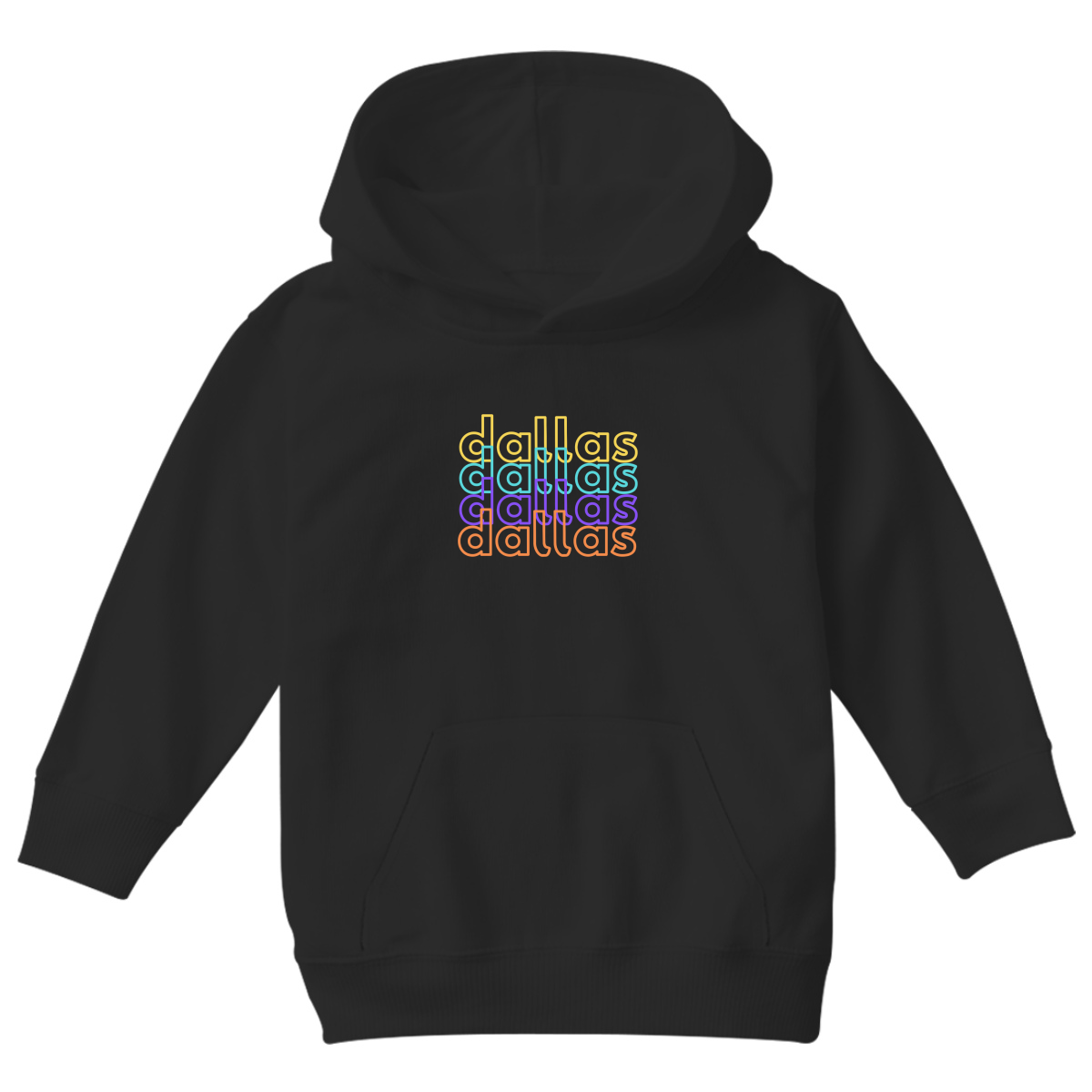 Dallas Kids Hoodie | Black