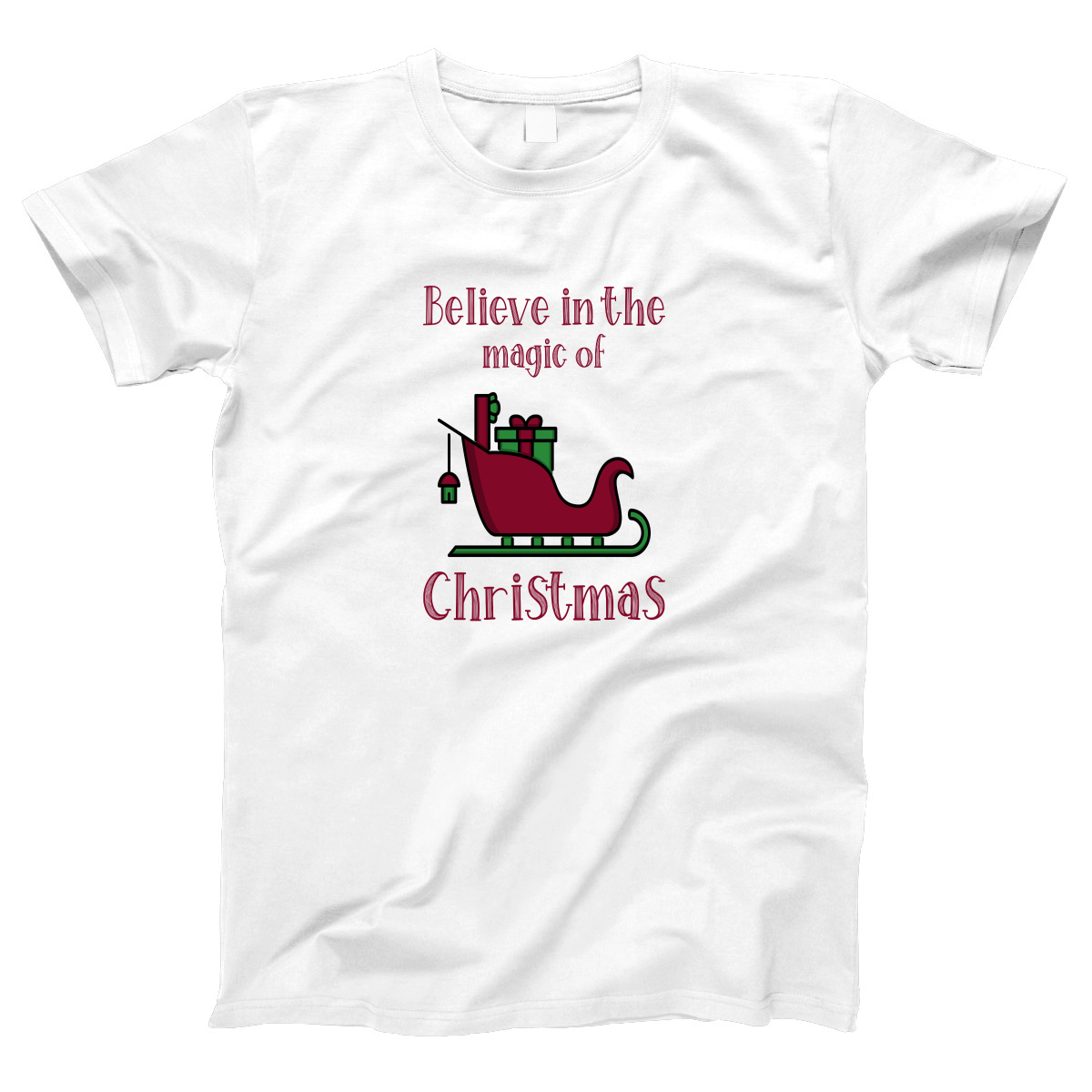 Believe in the Magic of Christmas Women's T-shirt | White