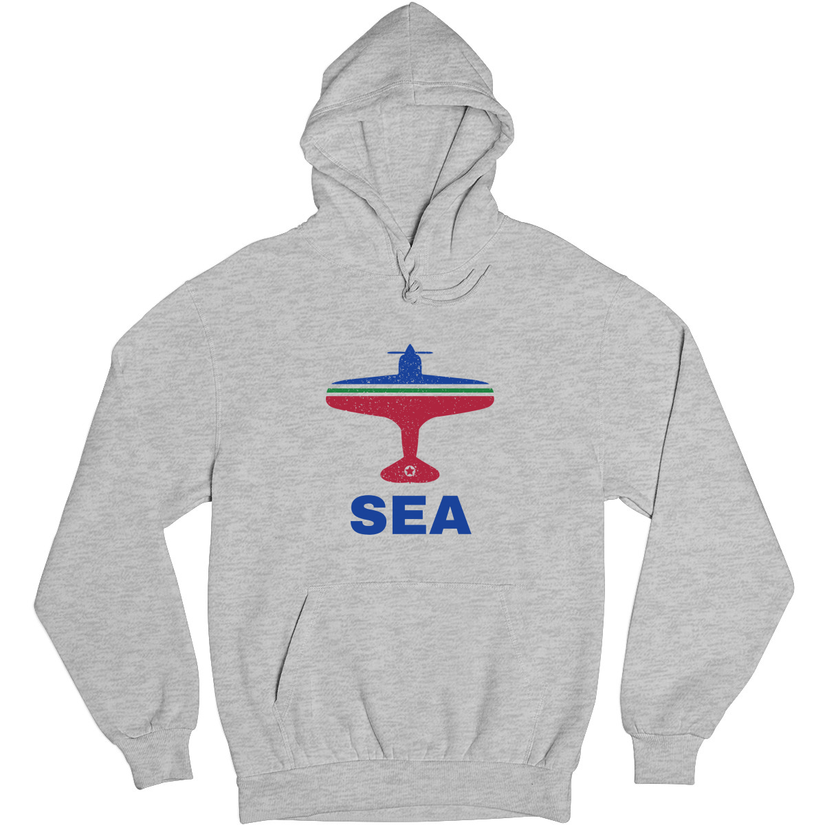 Fly Seattle SEA Airport Unisex Hoodie | Gray