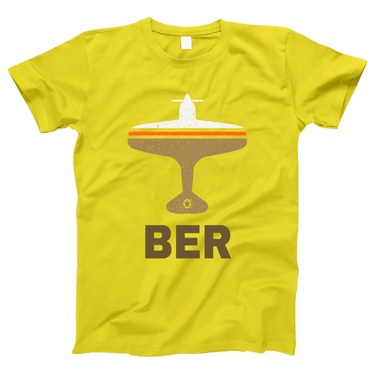 Fly Berlin BER Airport Women's T-shirt | Yellow