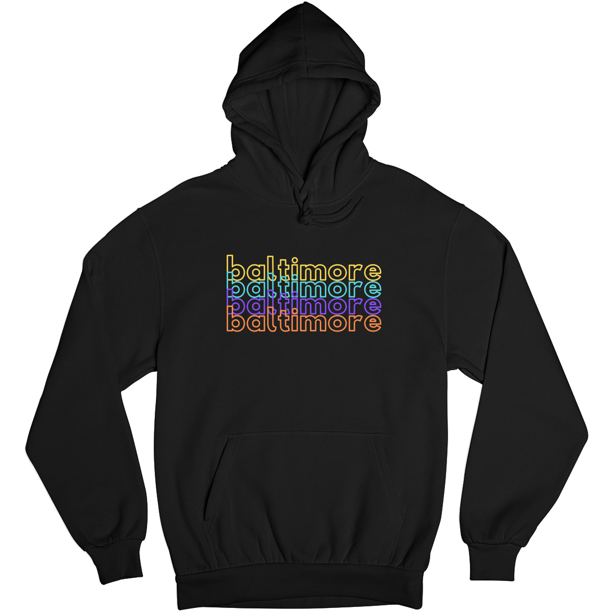 Baltimore Unisex Hoodie | Black