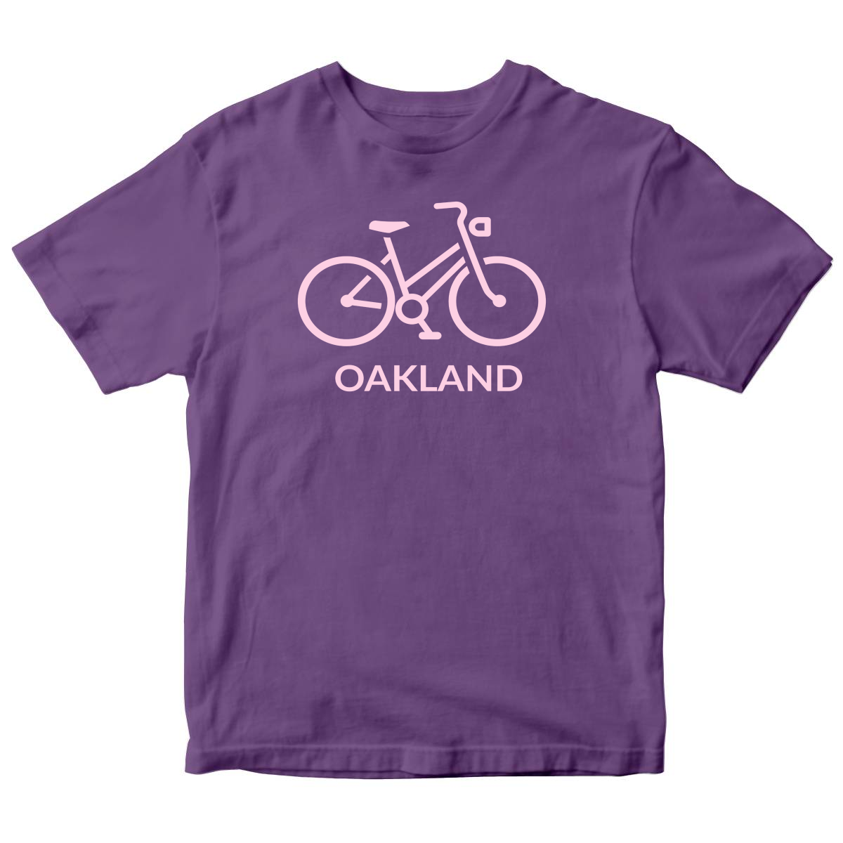 Bike Oakland Represent Kids T-shirt | Purple