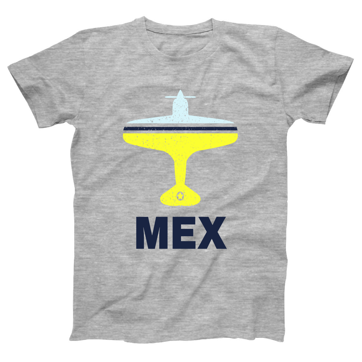 Fly Mexico City MEX Airport  Women's T-shirt | Gray