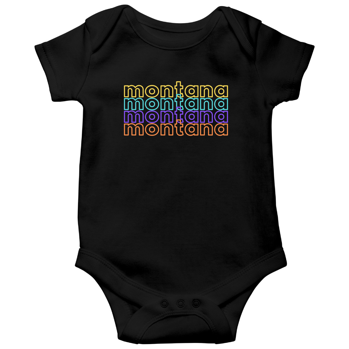 Montana Baby Bodysuit | Black