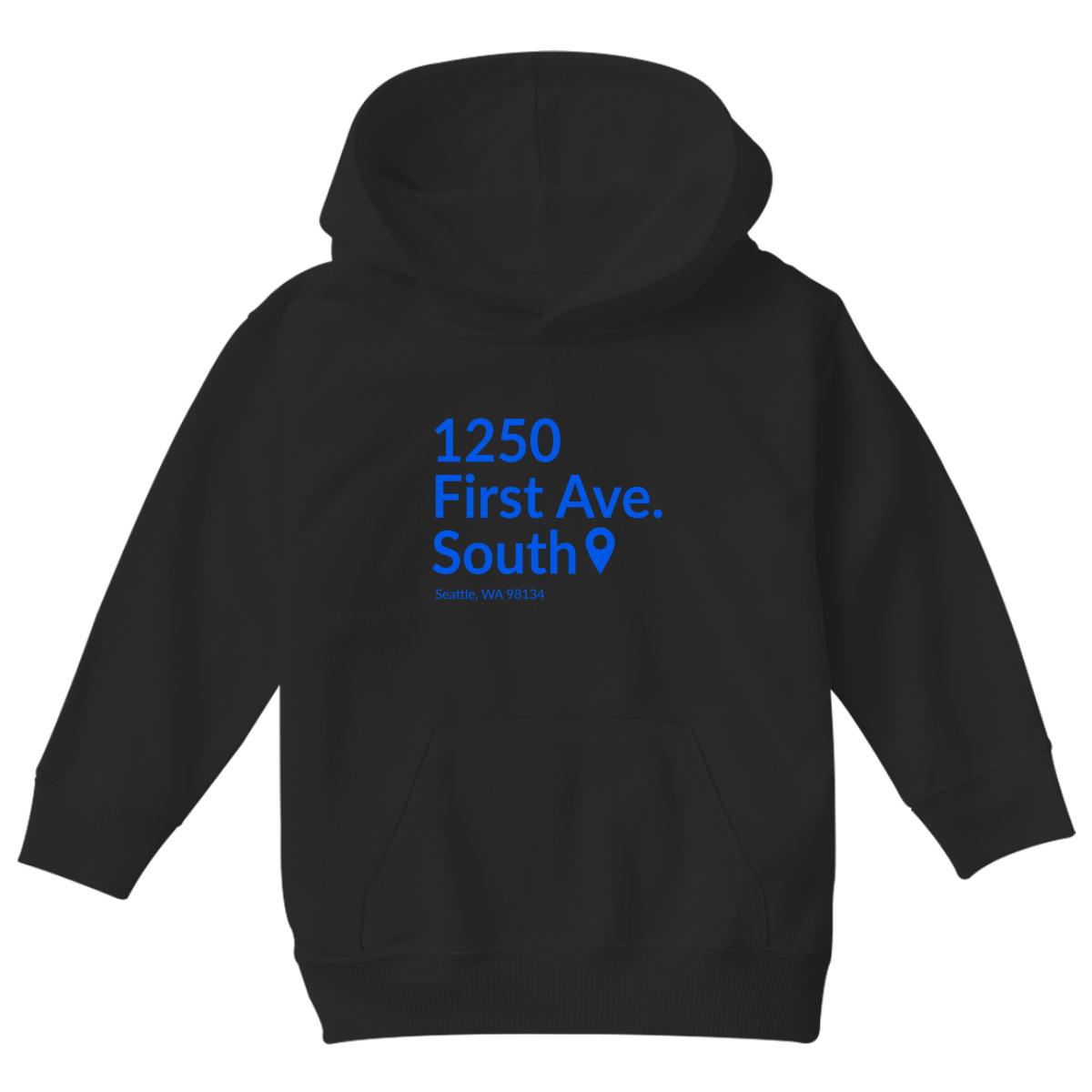 Seattle Baseball Stadium Kids Hoodie | Black