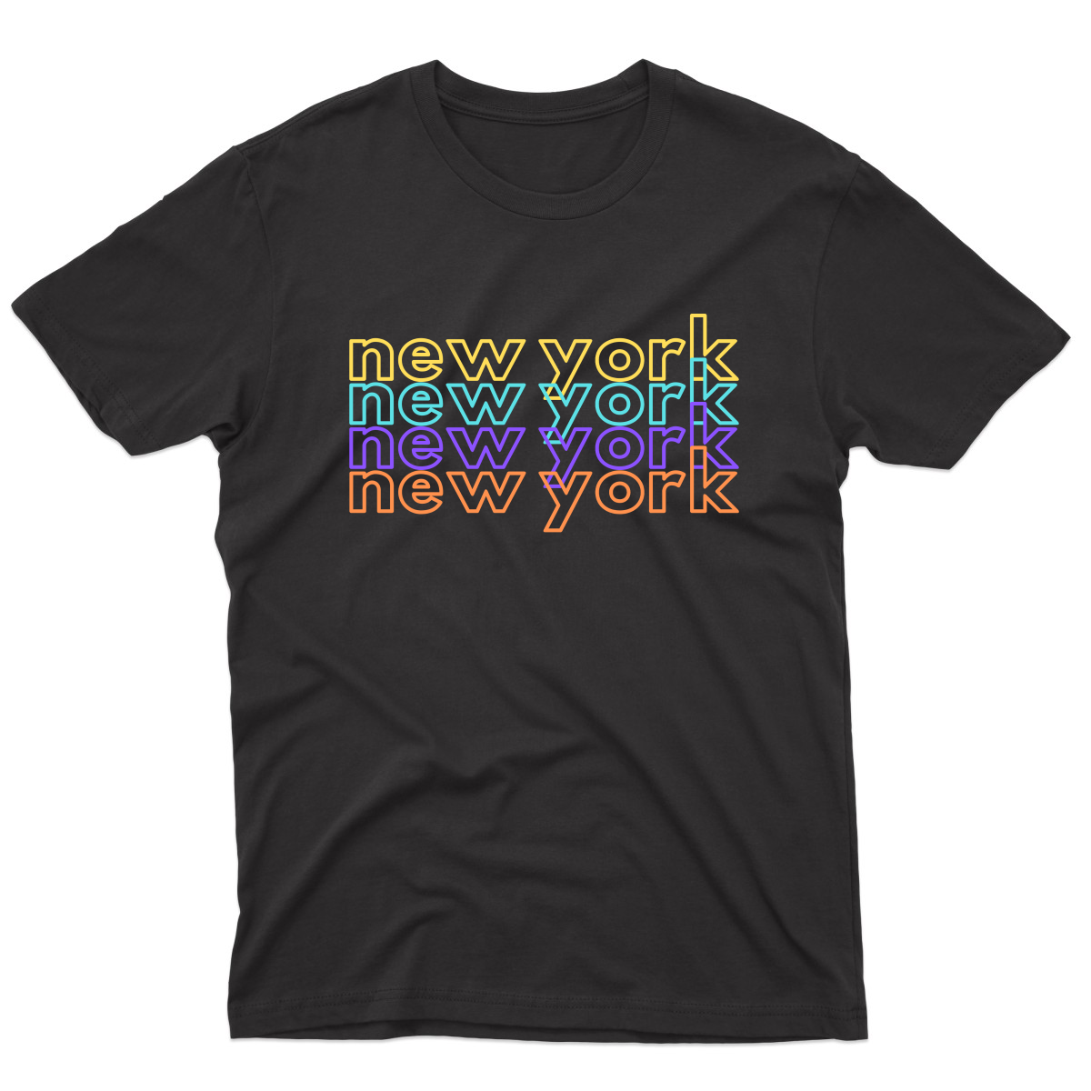 New York Men's T-shirt | Black