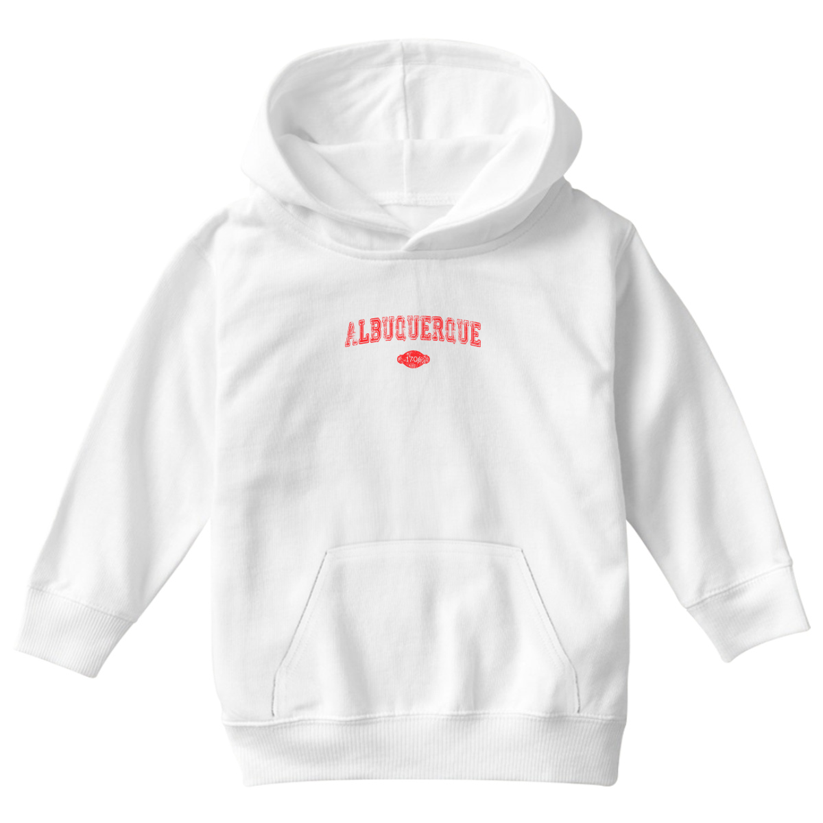 Albuquerque 1706 Represent Kids Hoodie | White