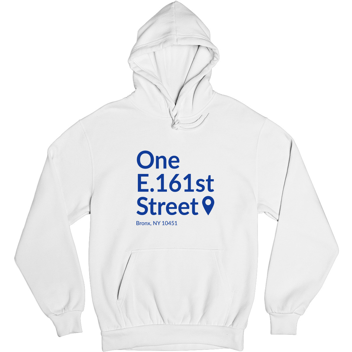 New York Baseball Stadium BXNY Unisex Hoodie | White