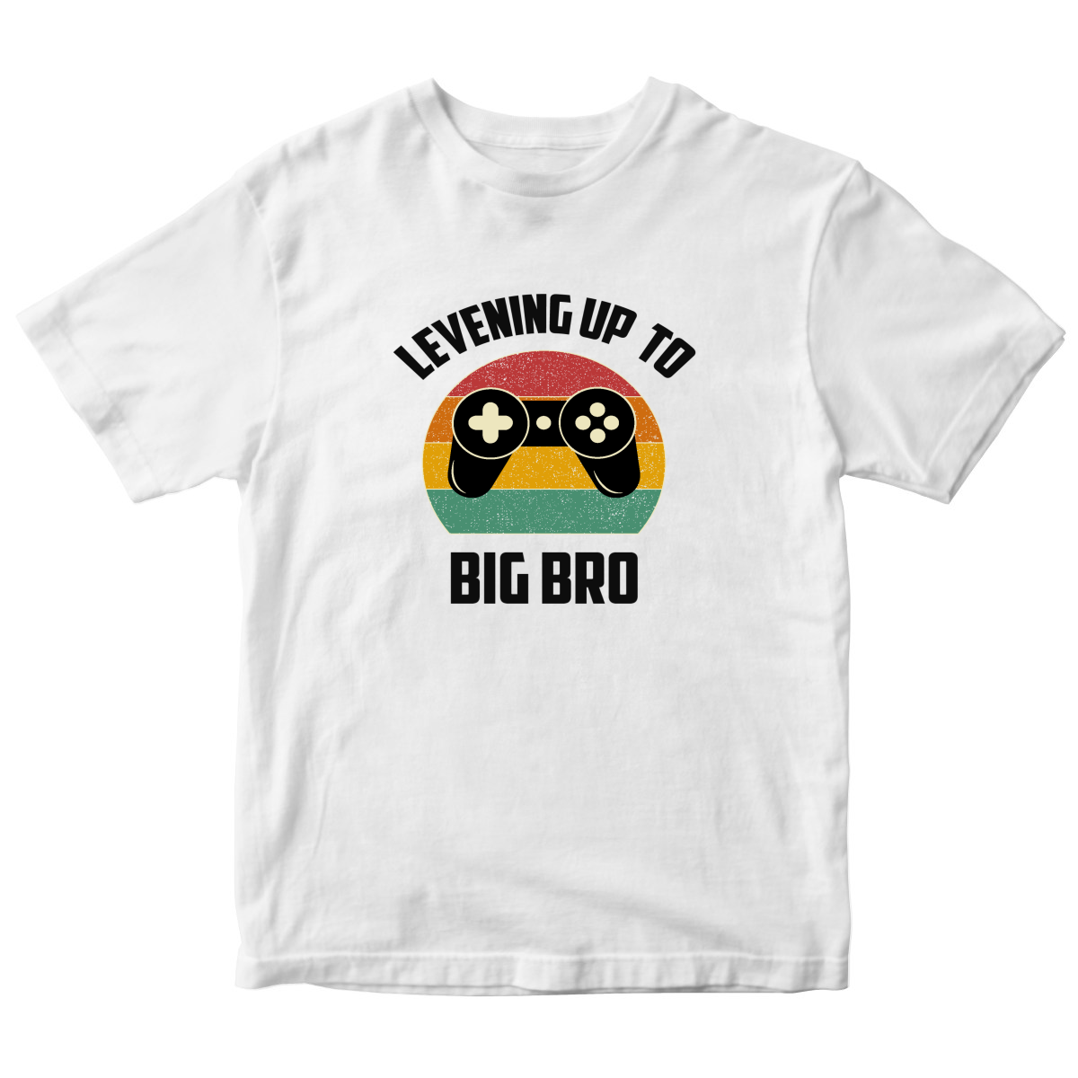 Leveling Up To Big Bro-2 Kids T-shirt | White