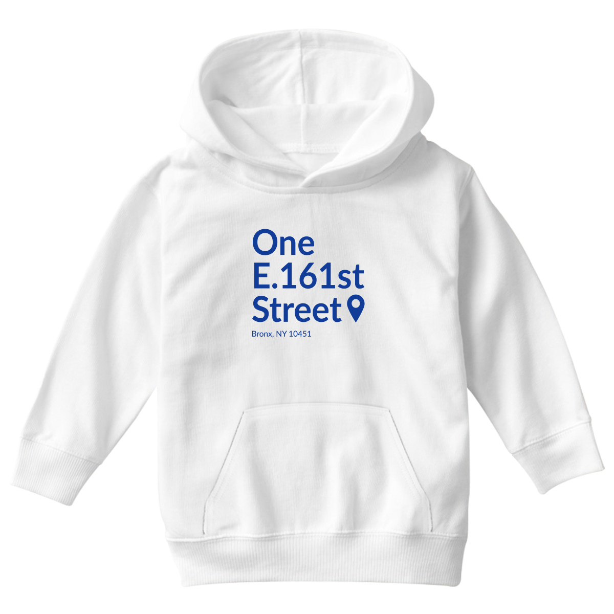 New York Baseball Stadium BXNY Kids Hoodie | White