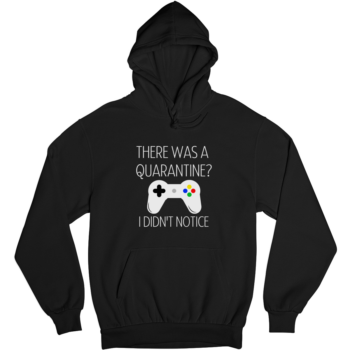 THERE WAS A QUARANTİNE Unisex Hoodie | Black