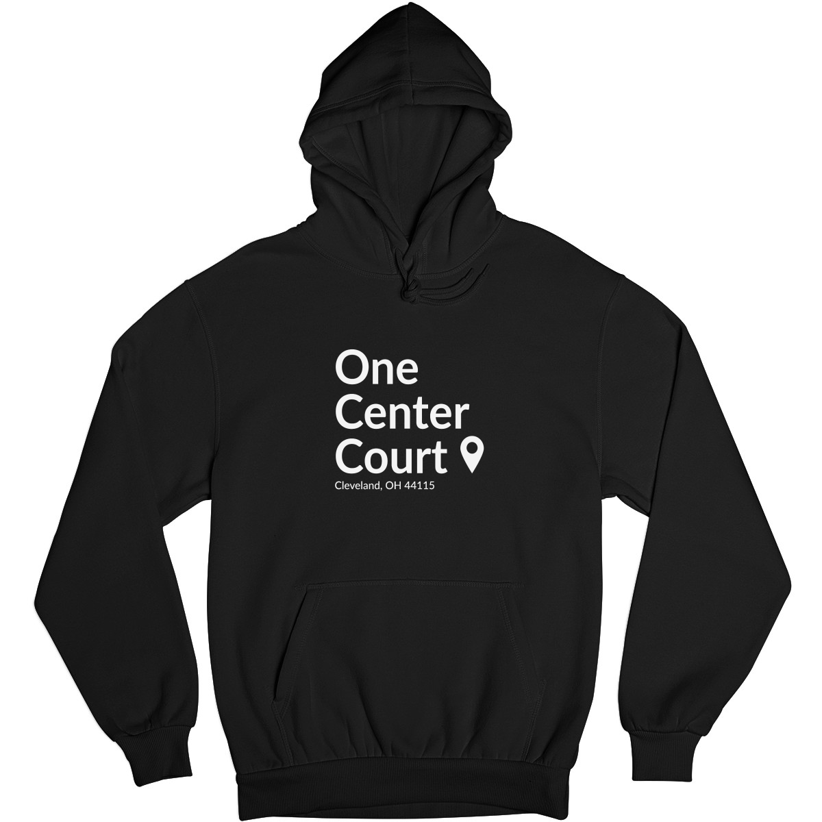 Cleveland Basketball Stadium Unisex Hoodie | Black