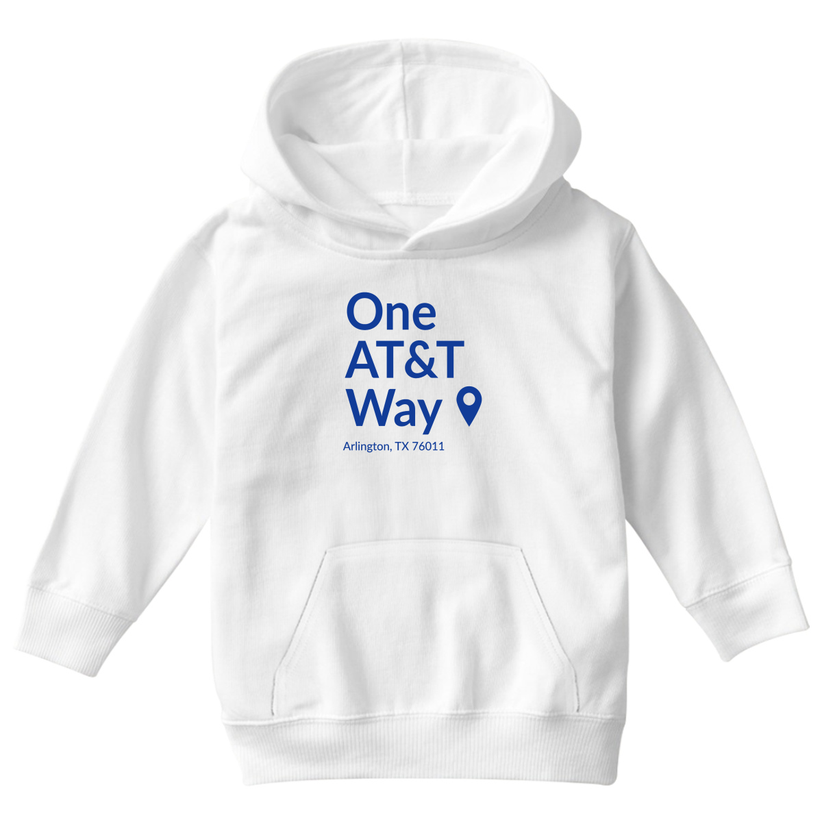 Dallas Football Stadium  Kids Hoodie | White