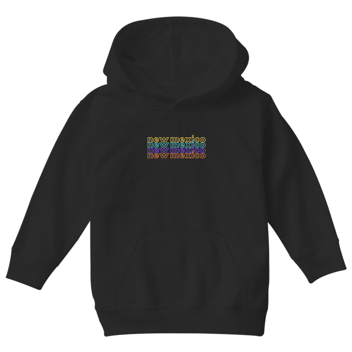 New Mexico Kids Hoodie | Black