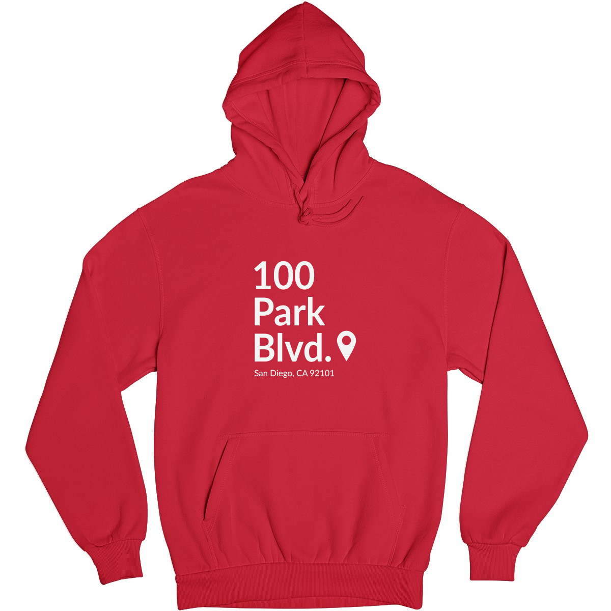 San Diego Baseball Stadium Unisex Hoodie | Red