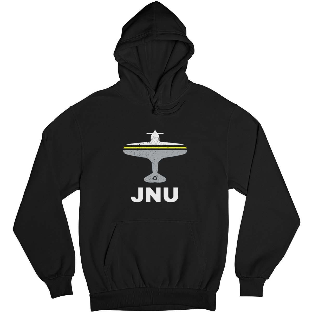 Fly Juneau JNU Airport Unisex Hoodie | Black