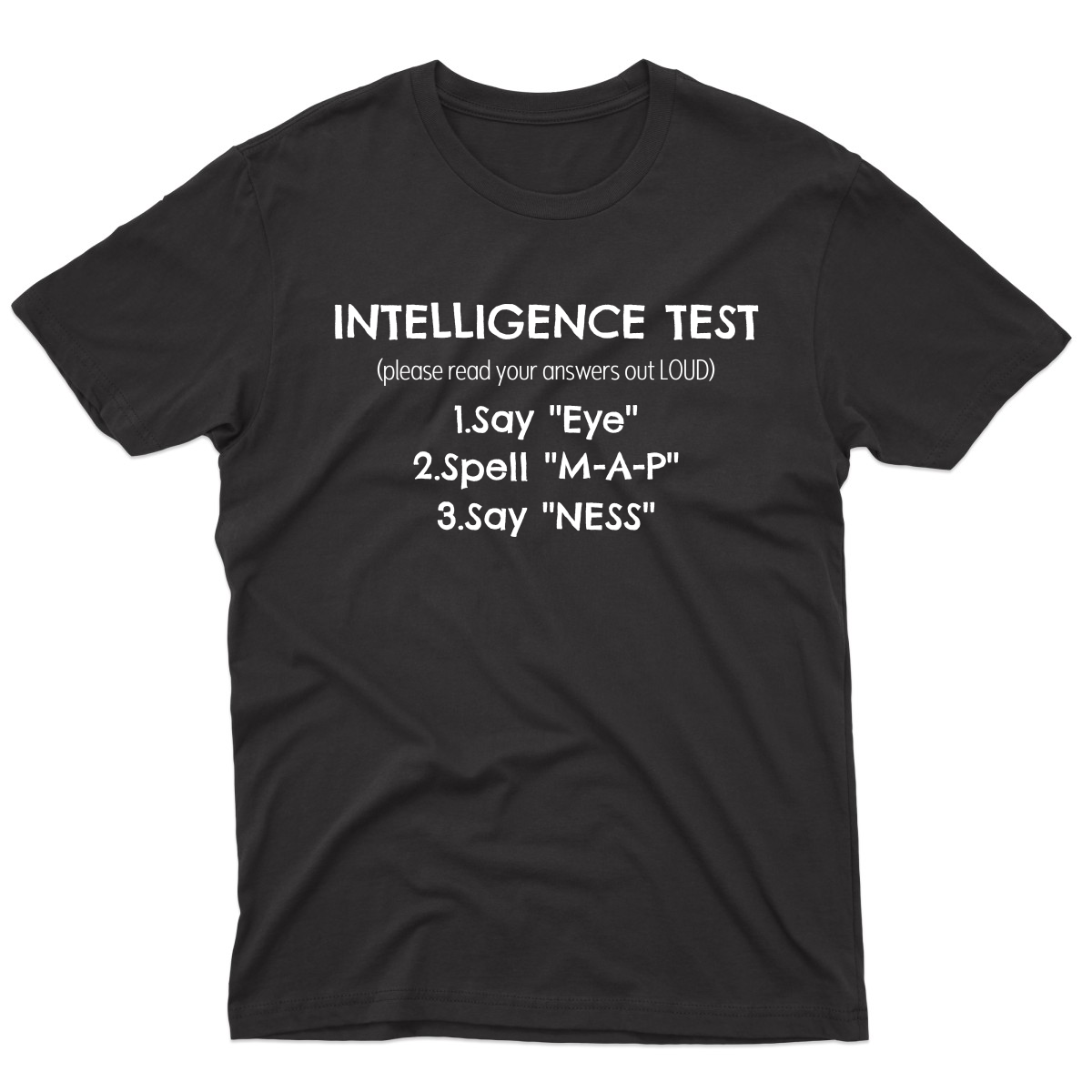 Intelligence Test Men's T-shirt | Black