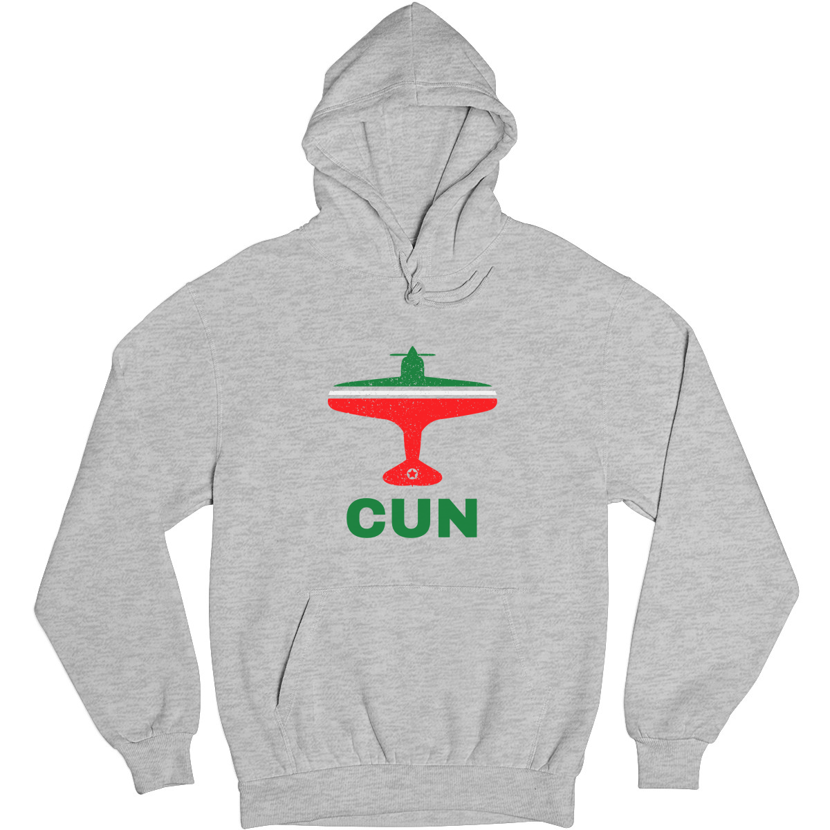 Fly Cancun CUN Airport  Unisex Hoodie | Gray