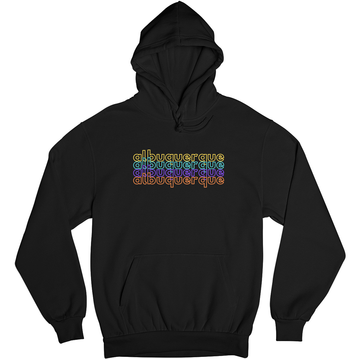 Albuquerque Unisex Hoodie | Black