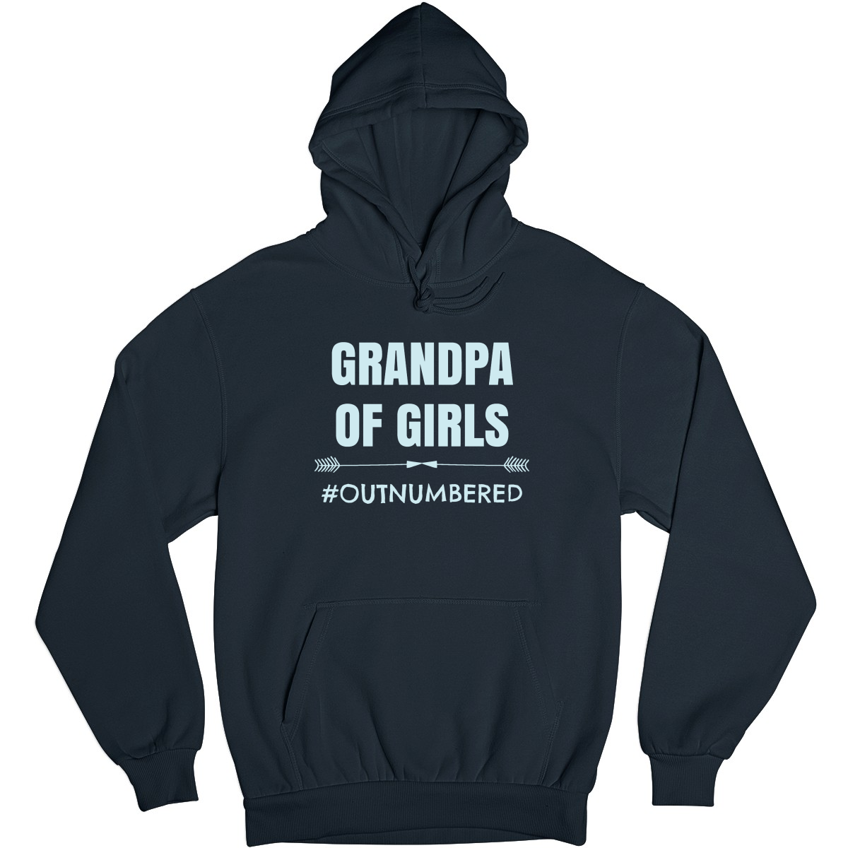 Grandpa of Girls Unisex Hoodie | Navy