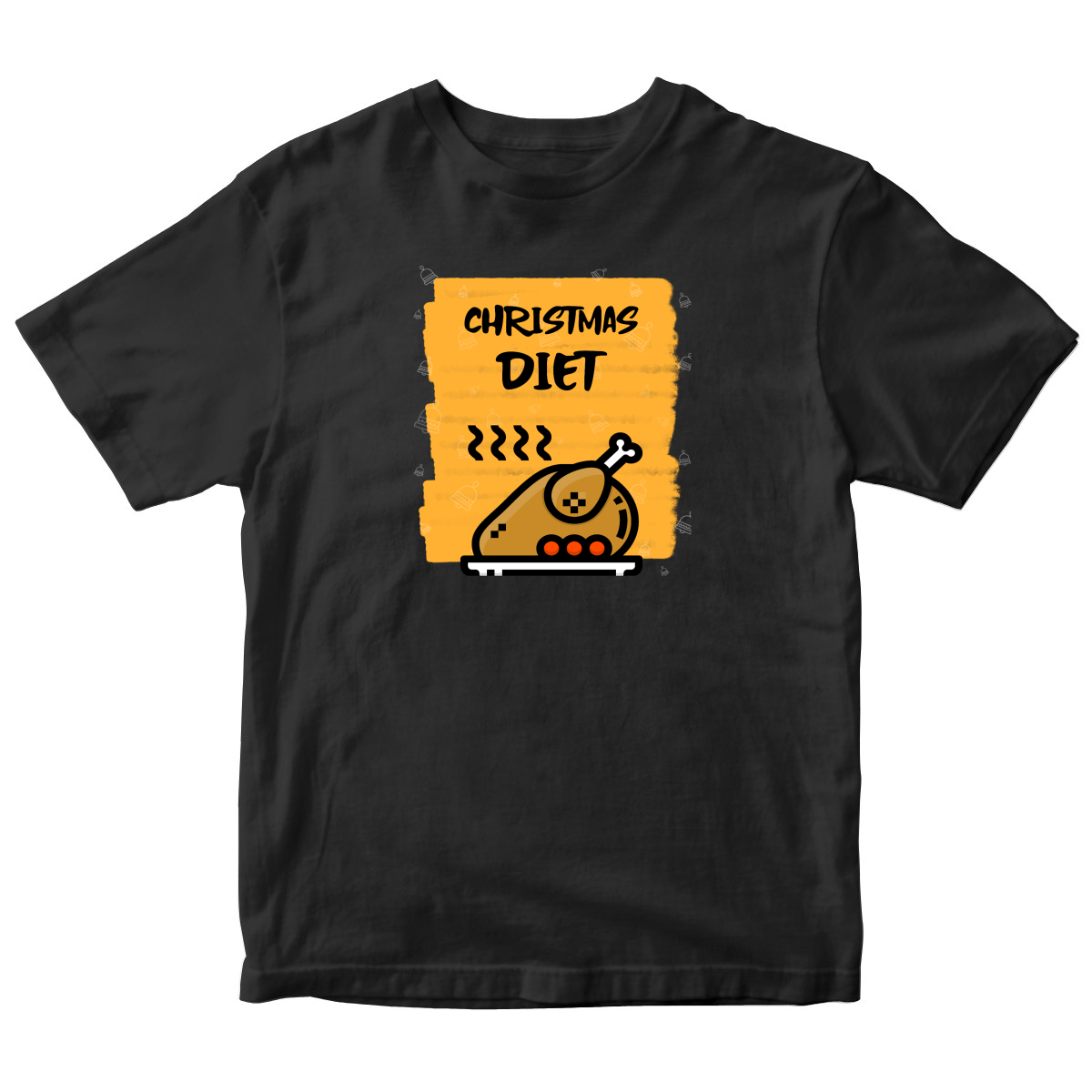 Christmas Diet Kids T-shirt | Black