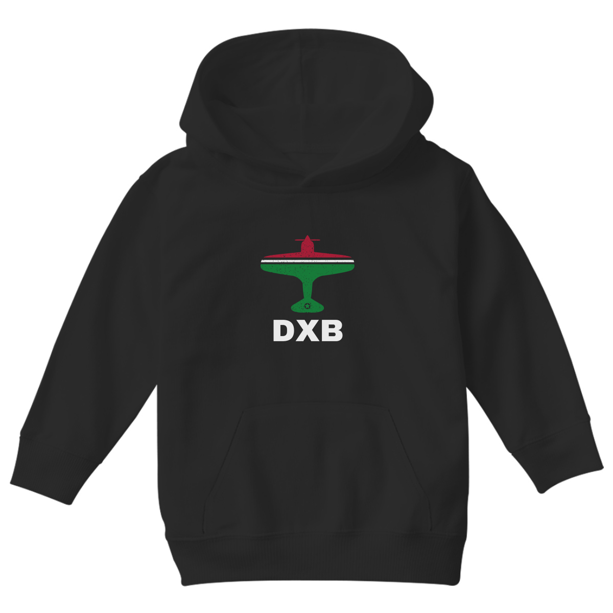 Fly Dubai DXB Airport Kids Hoodie | Black