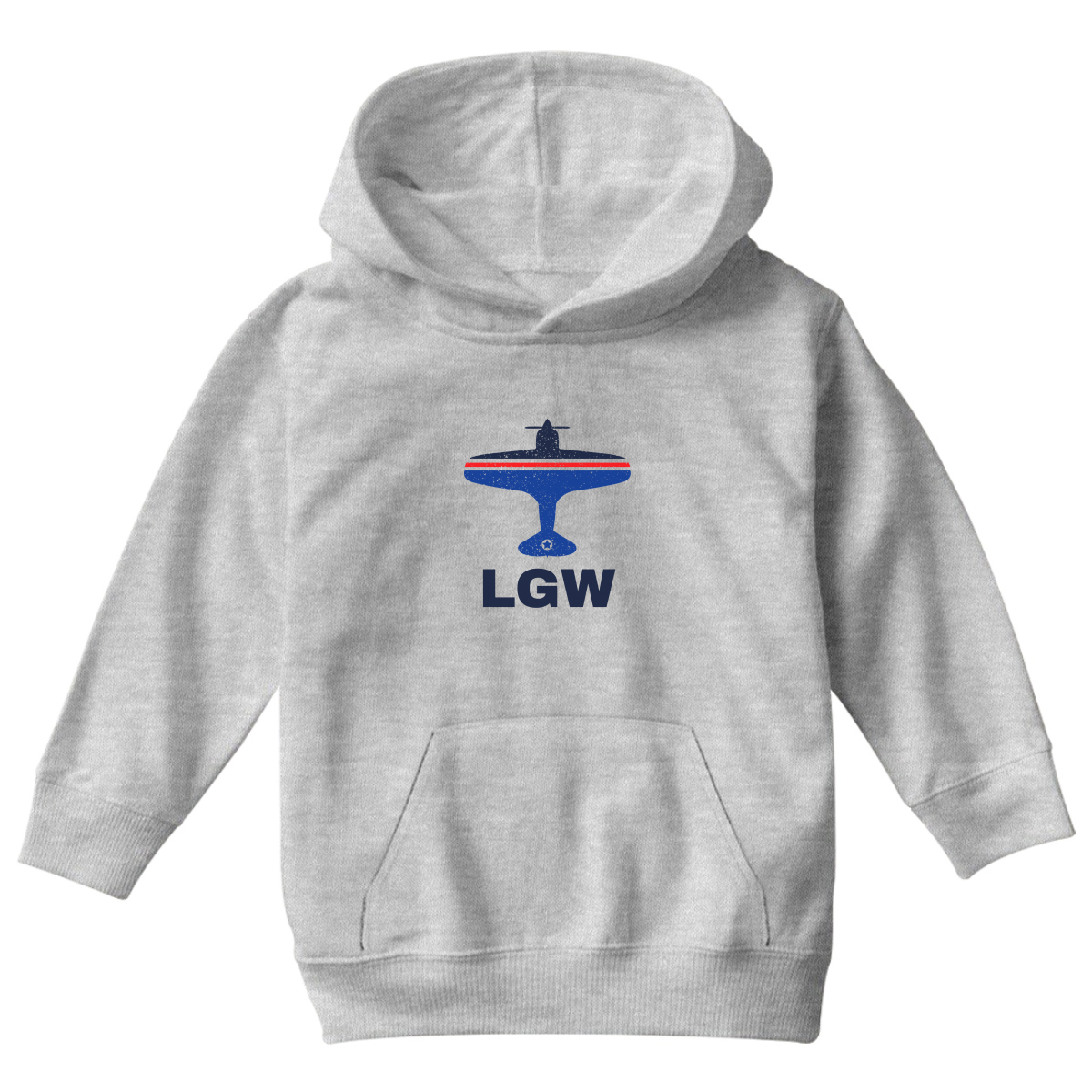 Fly London LGW Airport Kids Hoodie | Gray