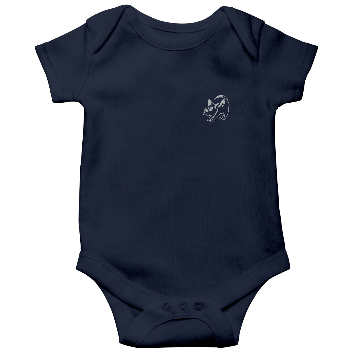 Bull Terrier  Baby Bodysuits | Navy