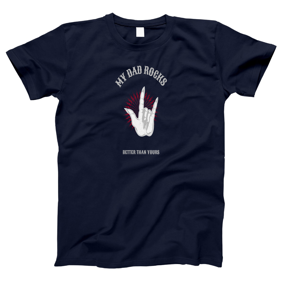 My Dad Rocks Women's T-shirt | Navy