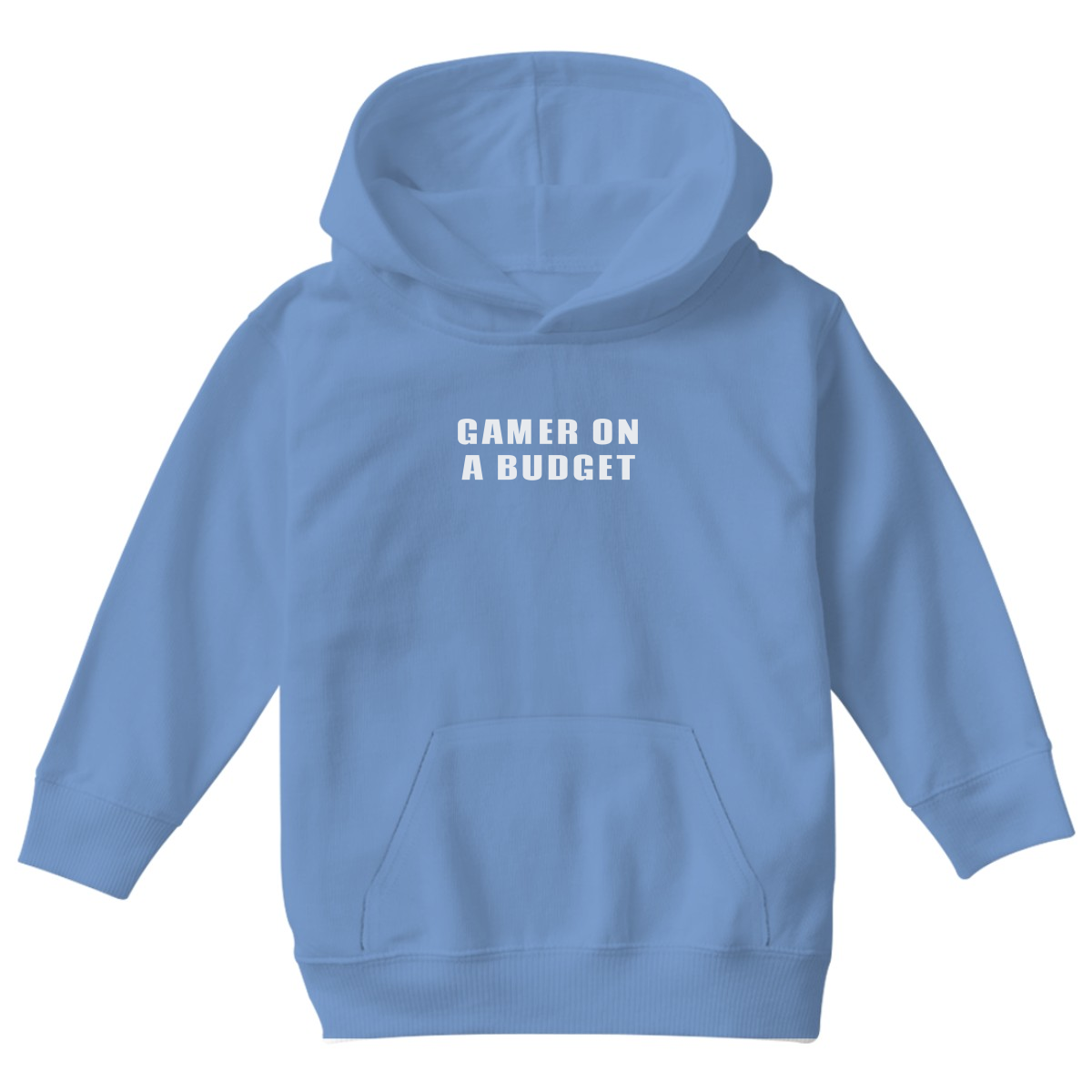 Gamer On A Budget Kids Hoodie | Blue