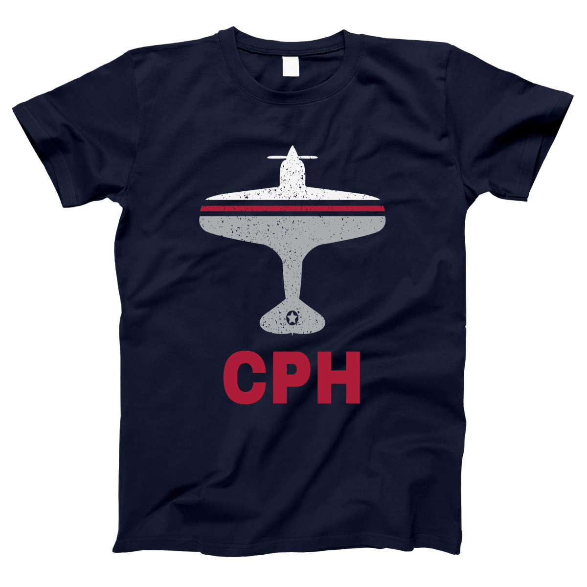 Fly Copenhagen CPH Airport Women's T-shirt | Navy