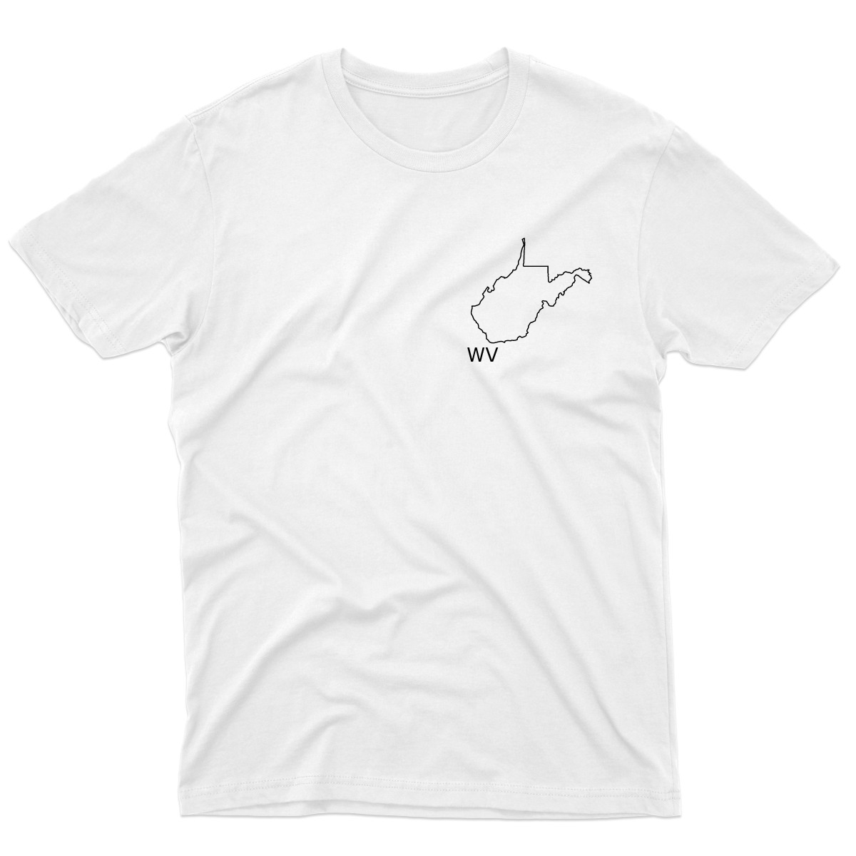 West Virginia Men's T-shirt | White