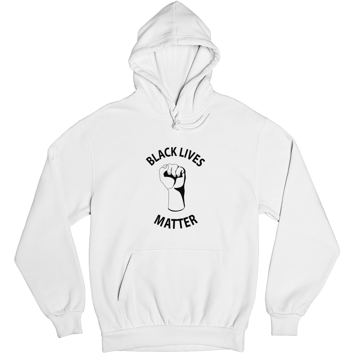 Black Lives Matter Unisex Hoodie | White