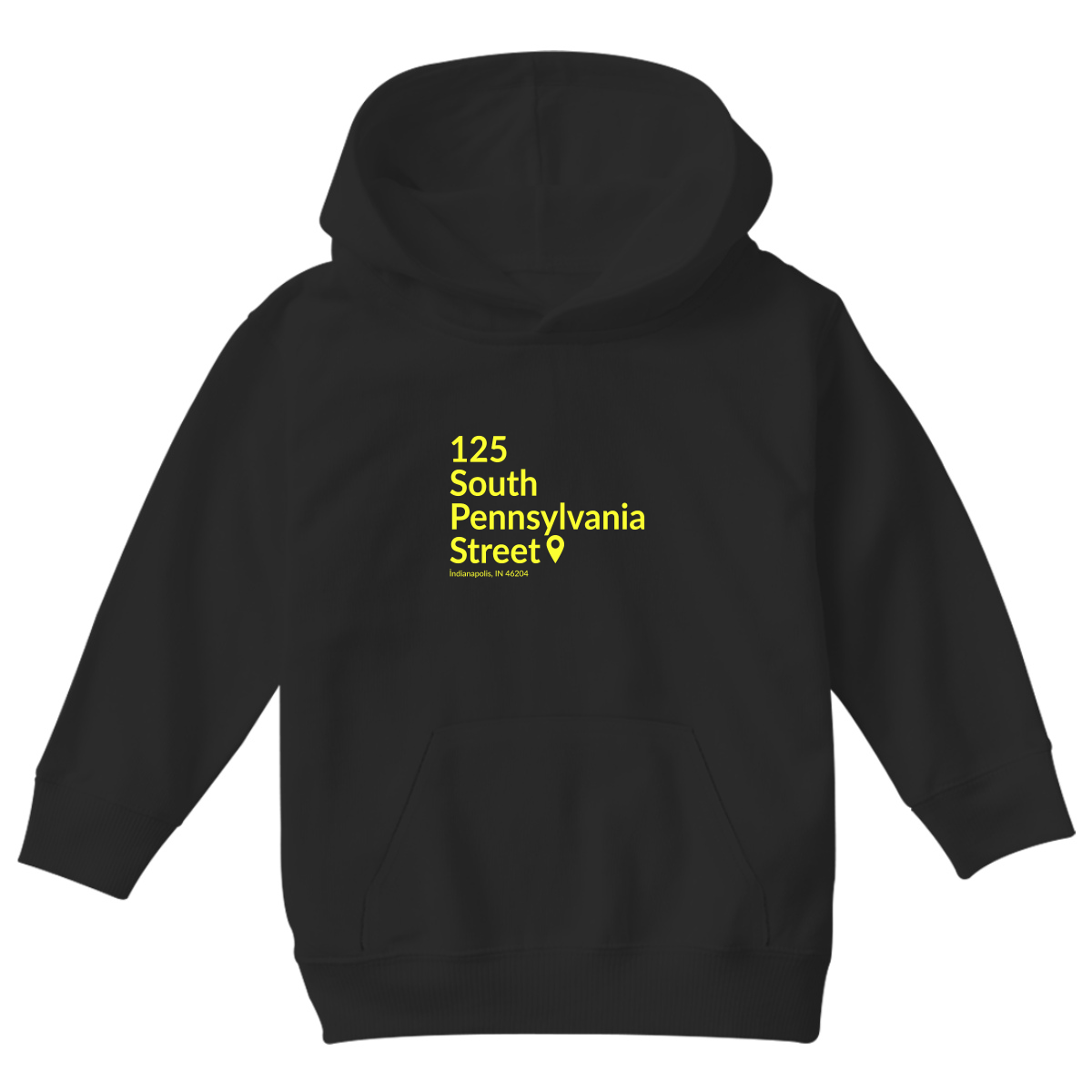 Indiana Basketball Stadium  Kids Hoodie | Black