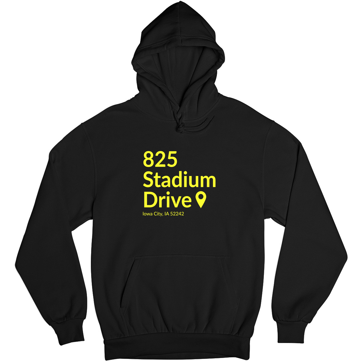 Iowa Football Stadium Unisex Hoodie | Black