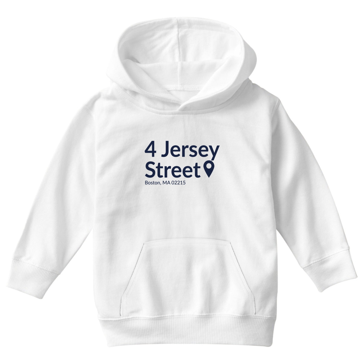 Boston Baseball Stadium Kids Hoodie | White