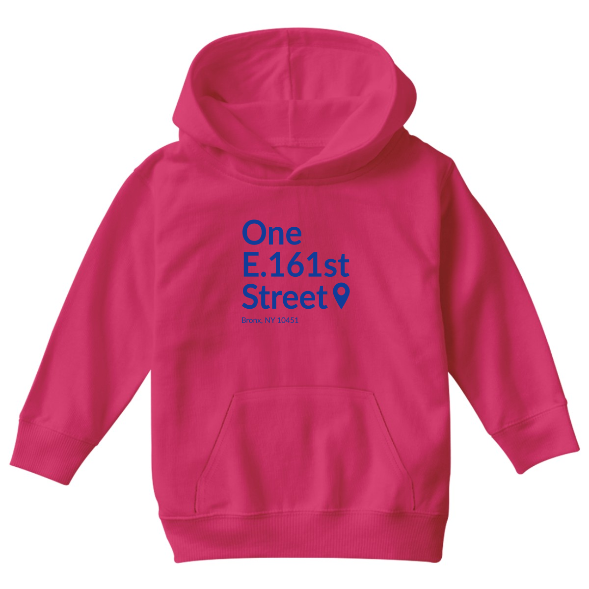 New York Baseball Stadium BXNY Kids Hoodie | Pink