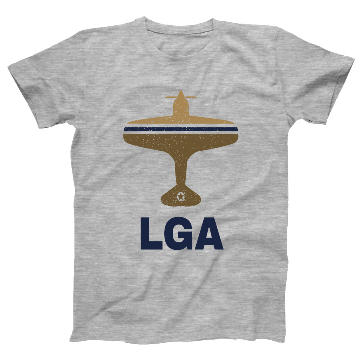 Fly New York LGA Airport Women's T-shirt | Gray