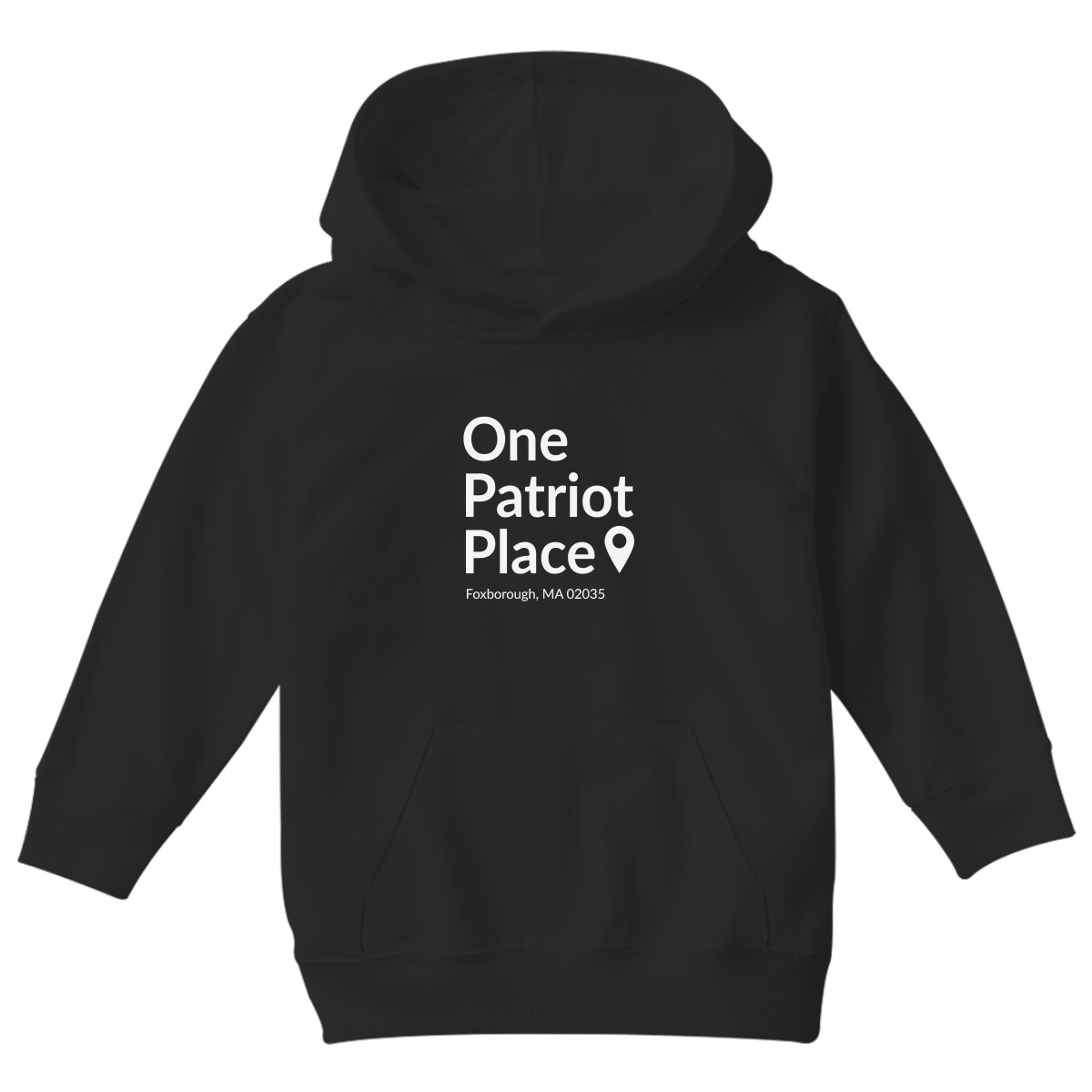 New England Football Stadium Kids Hoodie | Black